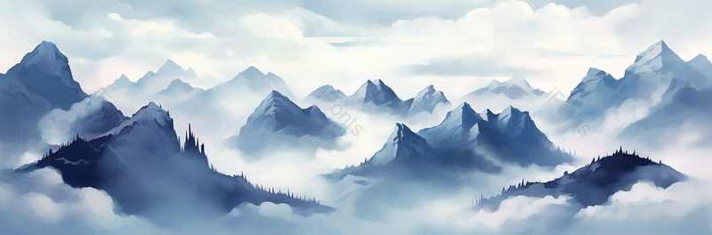 山峰耸立中国风水墨山水画背景图,插画/手绘图,插画/手绘图库,插画/手绘图下载,插画/手绘